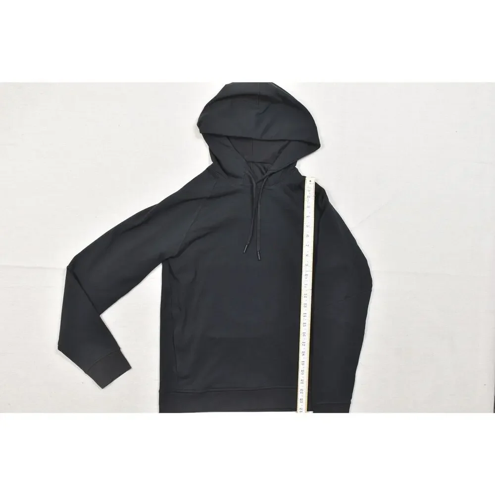 Lululemon City Sweat Pullover Hoodie Black Men's Size S Small Athletic Raglan Sl